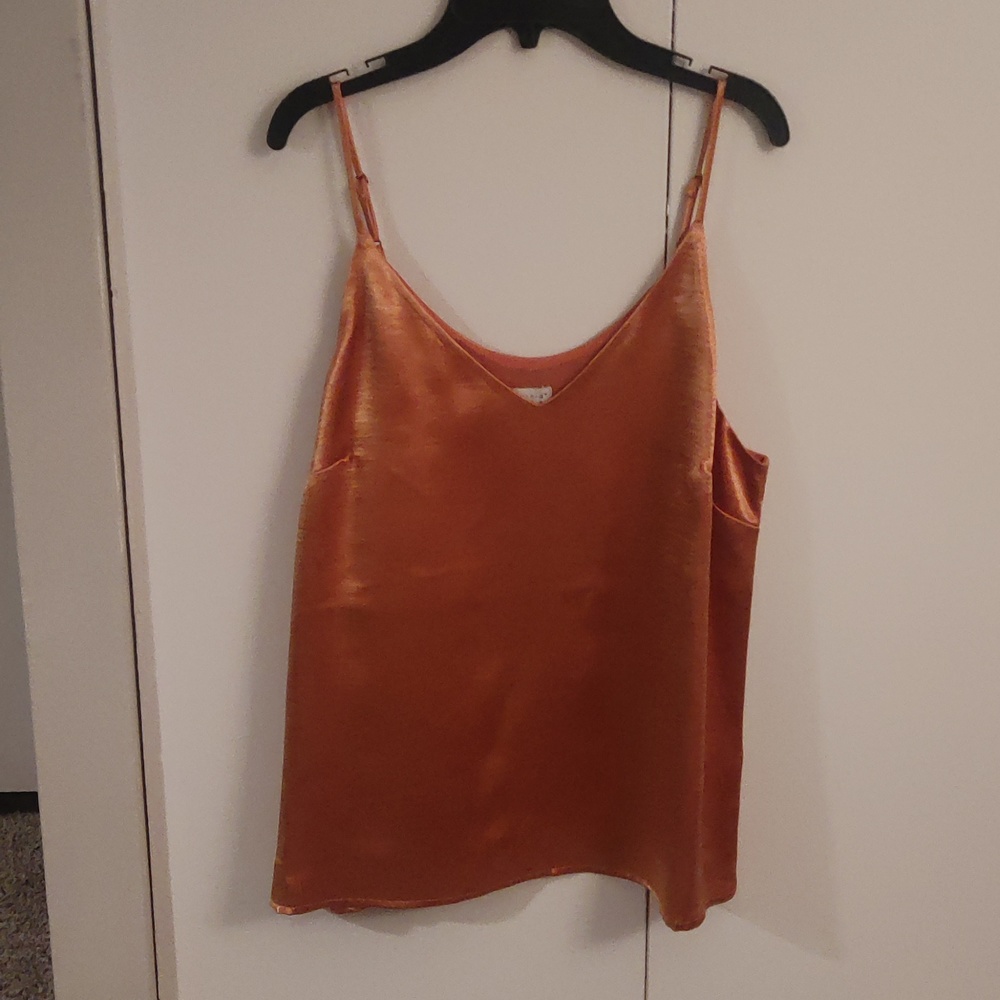 Metallic peach cami
